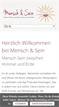 Mobile Screenshot of mensch-und-sein.de